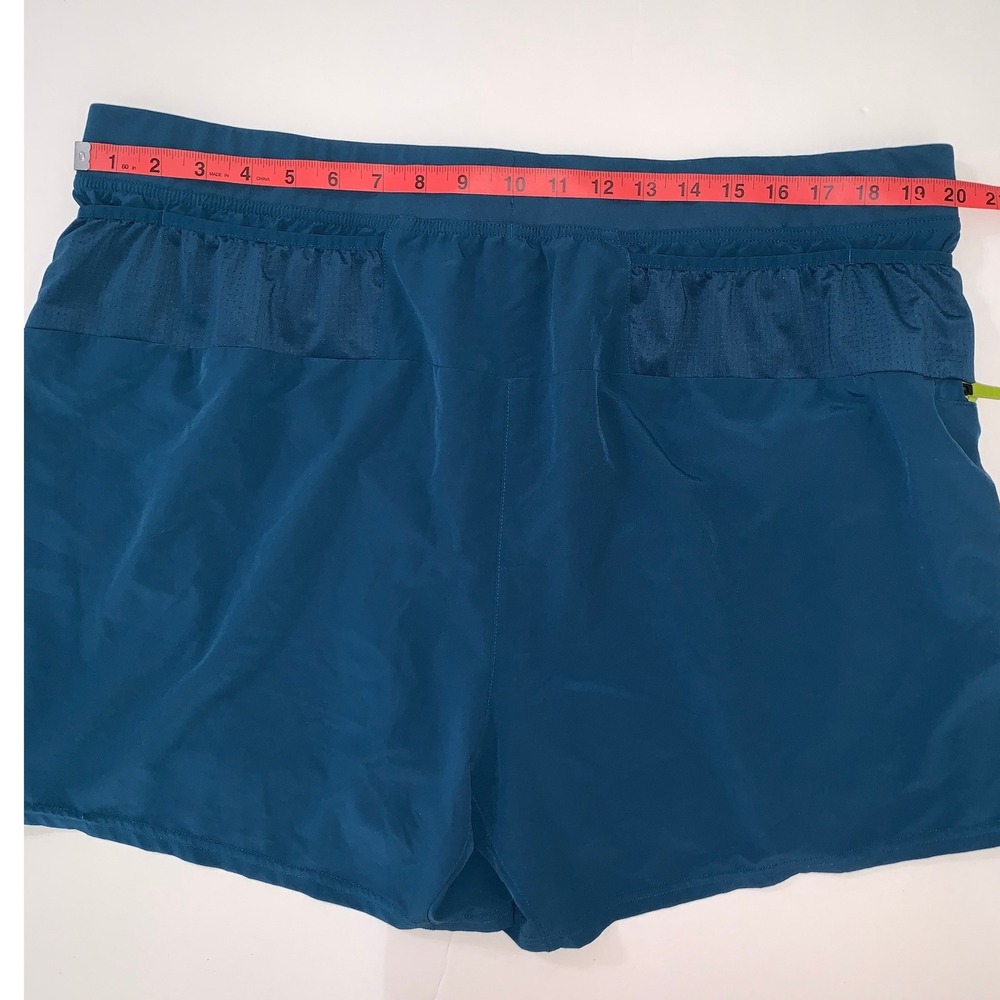 Brooks Running Shorts Teal Blue  XX Large Athletic Gym Workout Performance - Picture 8 of 10